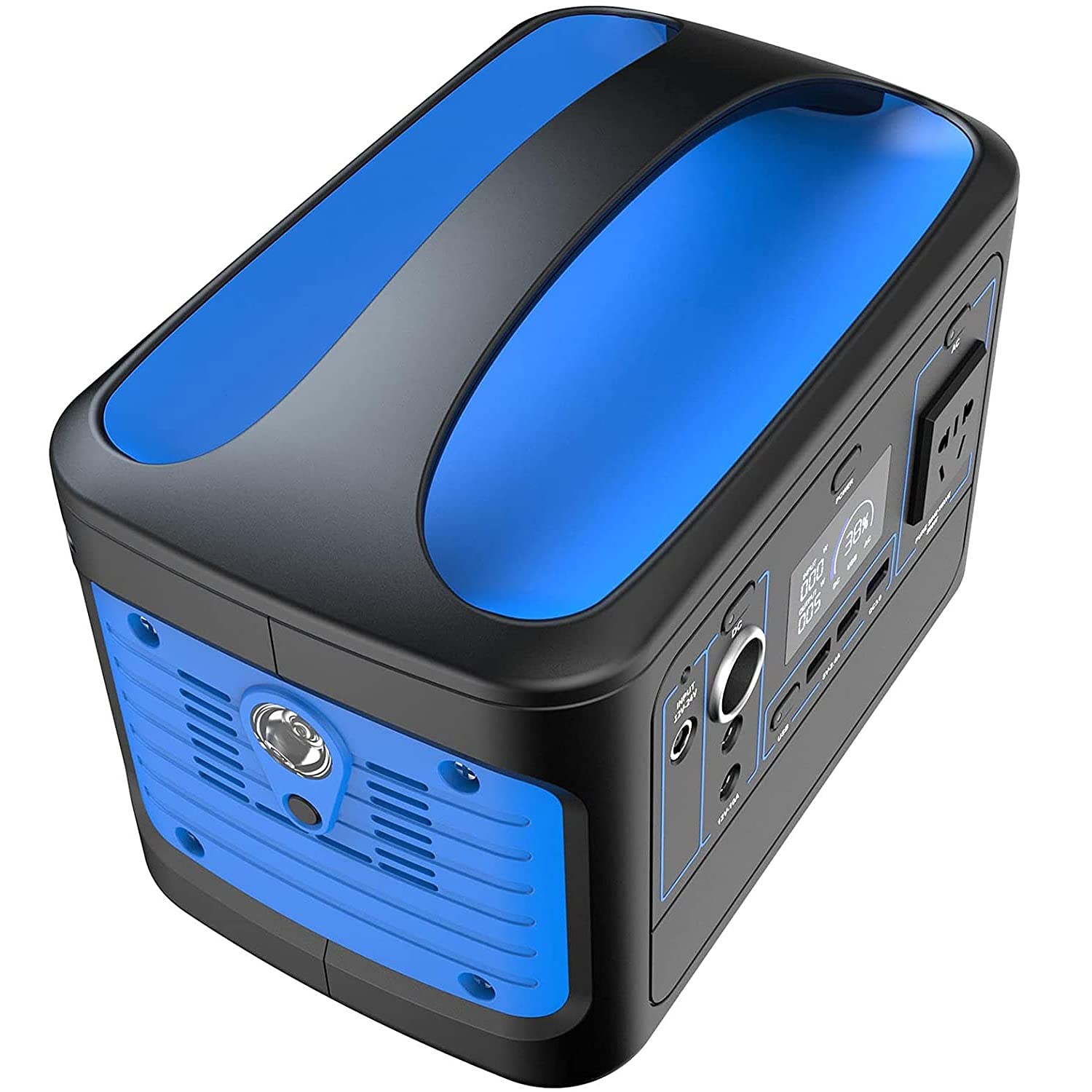 Générateur de Centrale électrique Portable, Alimentation d'urgence extérieure, Grande capacité de 153 600 mAh, Valeur de crête de 1 000 W, Sortie d'onde sinusoïdale, Plusieurs méth