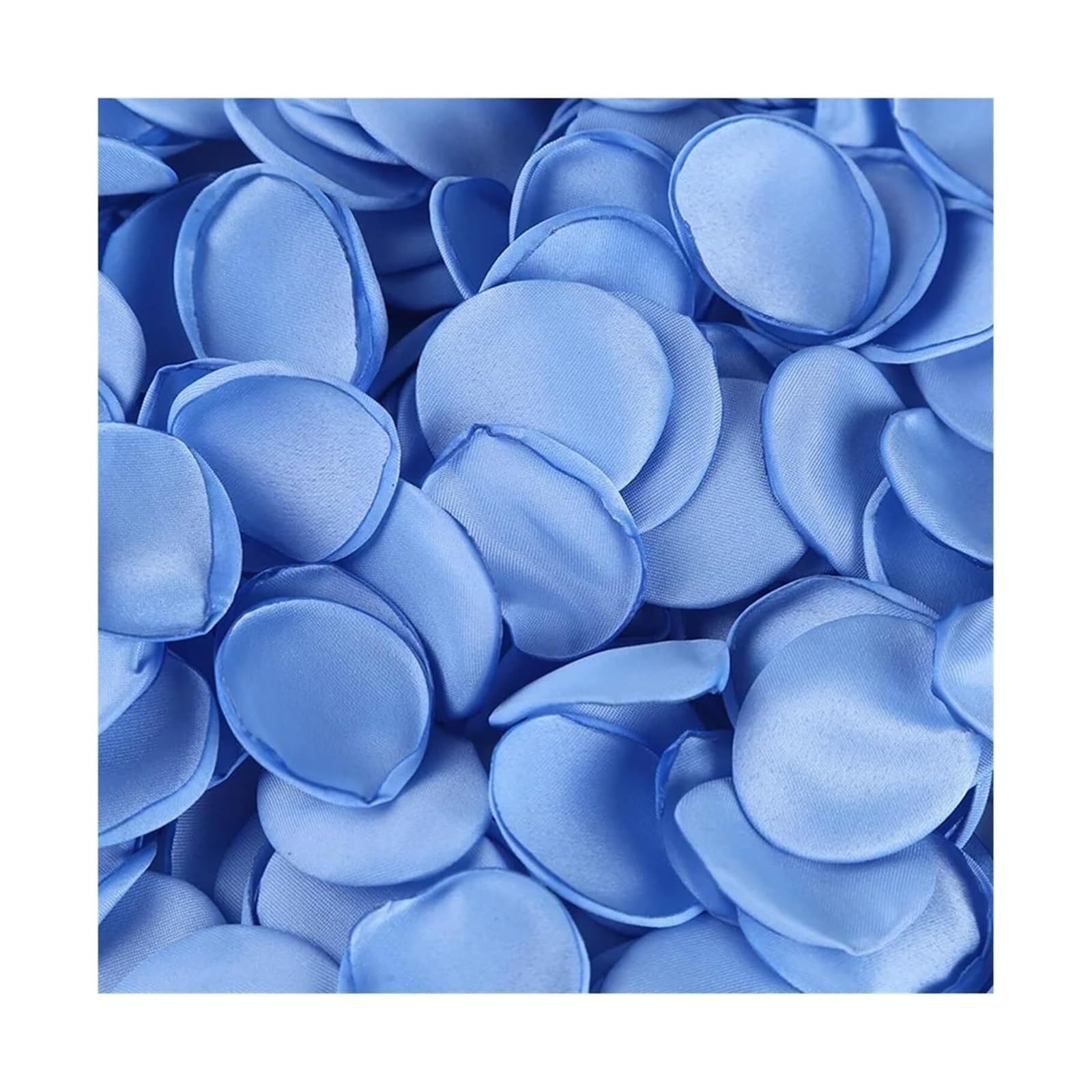 HIFRQVVC Artificial Flower Confetti, Artificial Rose Petals Multicolor 4cm 100 Or 200 Pcs For Wedding Valentines Day(Blue,200pcs)