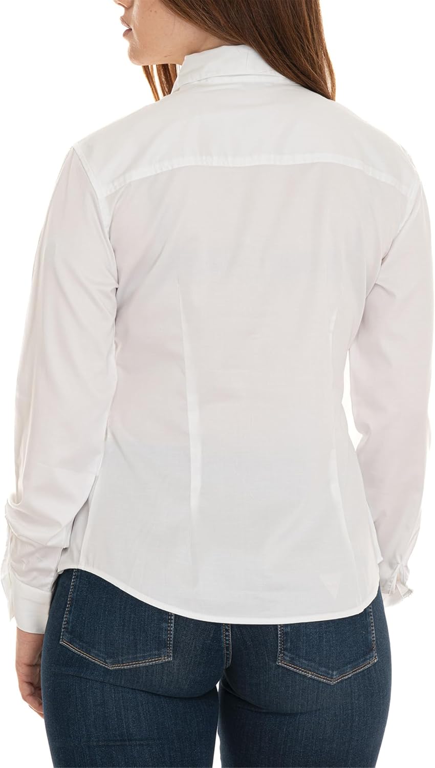 GUESS Women's Long Sleeve Tiziana Logo Cuff Shirt - Image 4