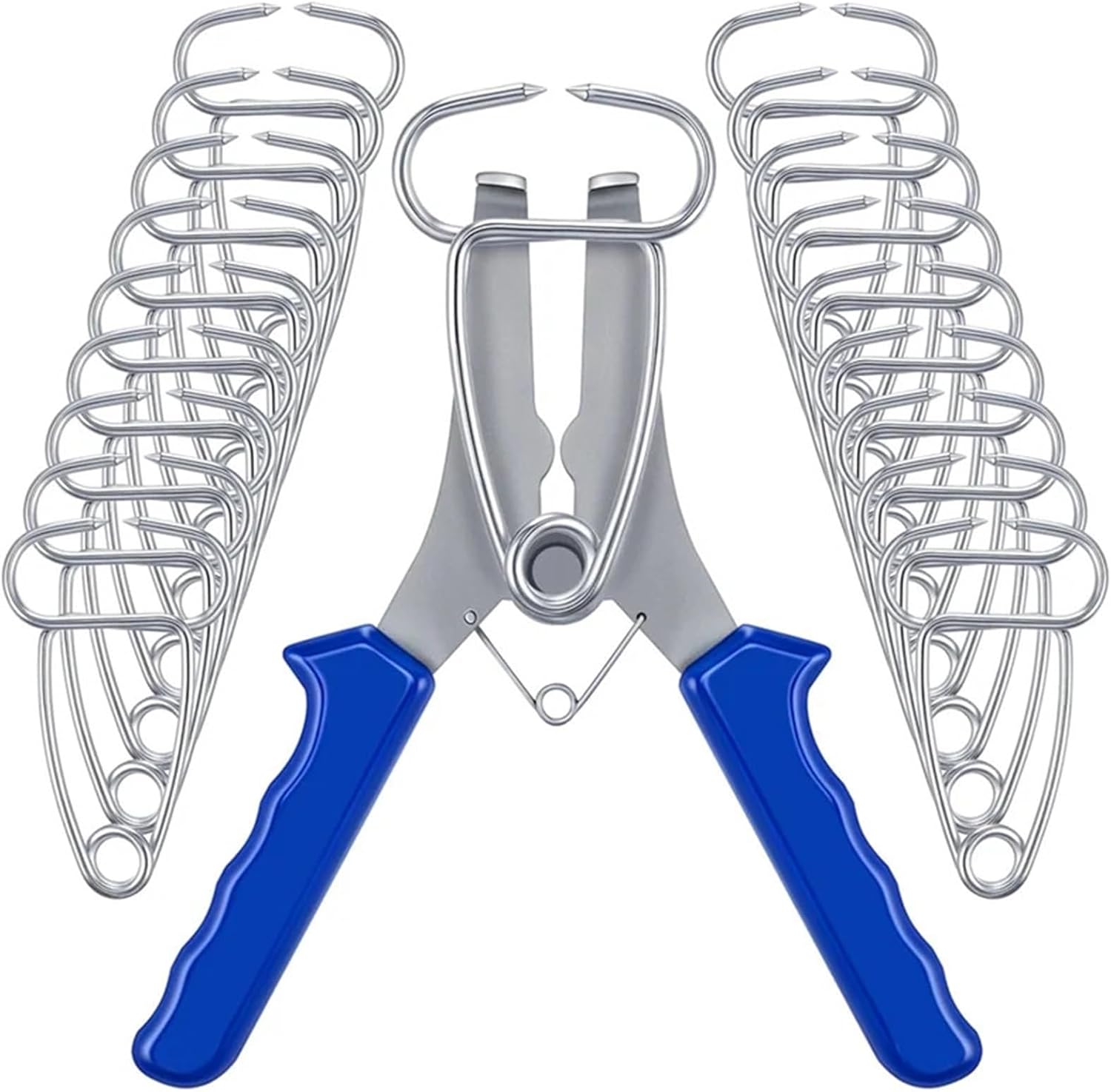 Miter Spring Clamps Kit - 20 Heavy-Duty Clamps with Spring Loaded Pliers for Woodworking, Picture Frames, and Trim Moldings