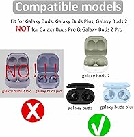 Vista 2 de 9 pares de auriculares de silicona Galaxy Buds 2 almohadillas para los oídos, S/M/L 3 tamaños de goma suave flexible para los oídos, puntas de ala