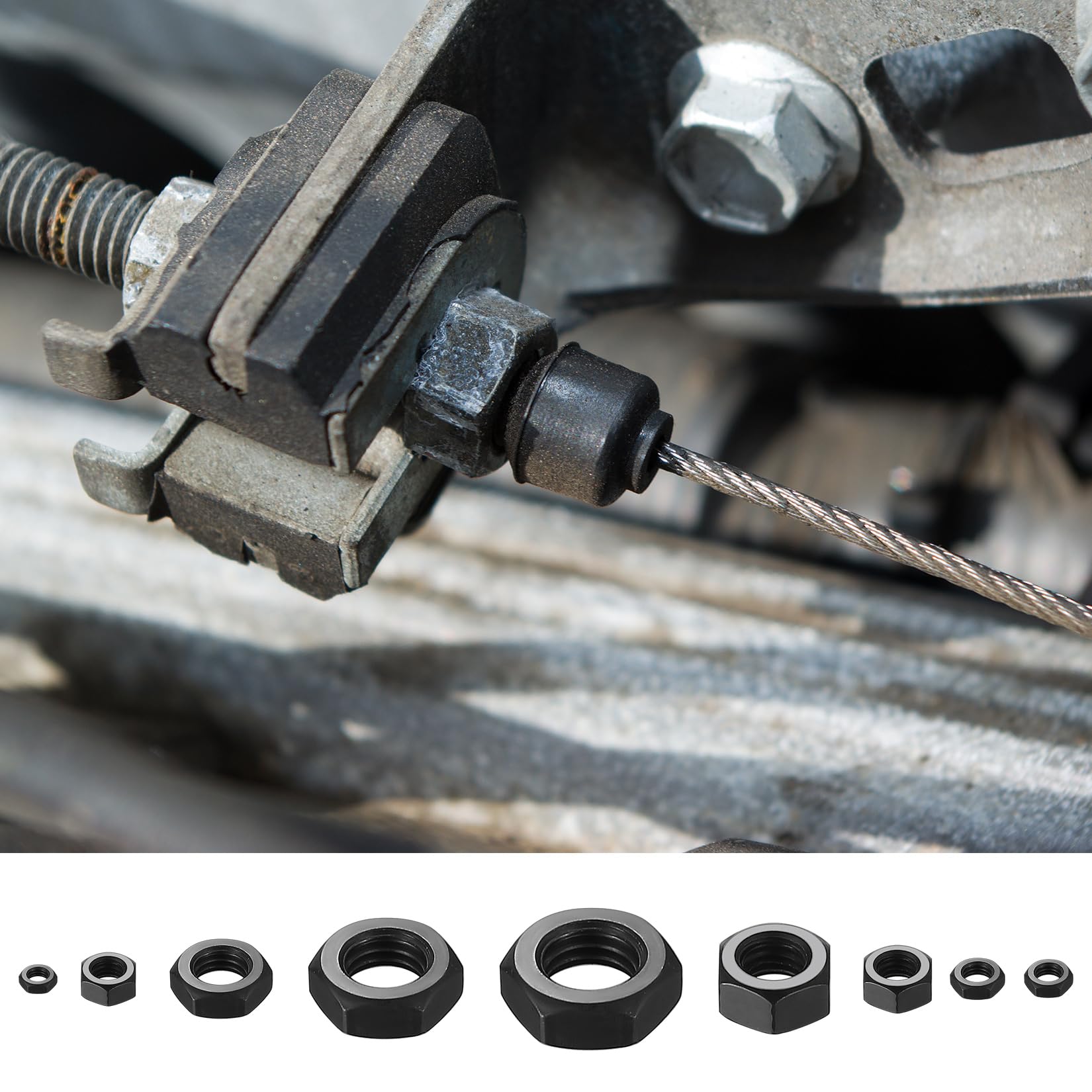 Set Di 430 Dadi Esagonali Autobloccanti | Bloccaggio Viti E Bulloni | Misure M2, M2.5, M3, M4, M5, M6, M8, M10, M12 - Foto 5