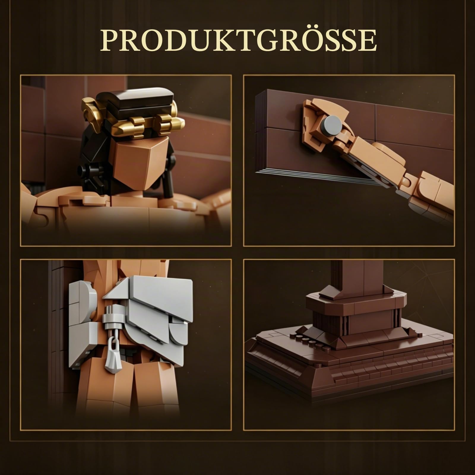 Jesus und Kreuz Bausteine, 588 Teile Jesus Figuren Klemmbausteine