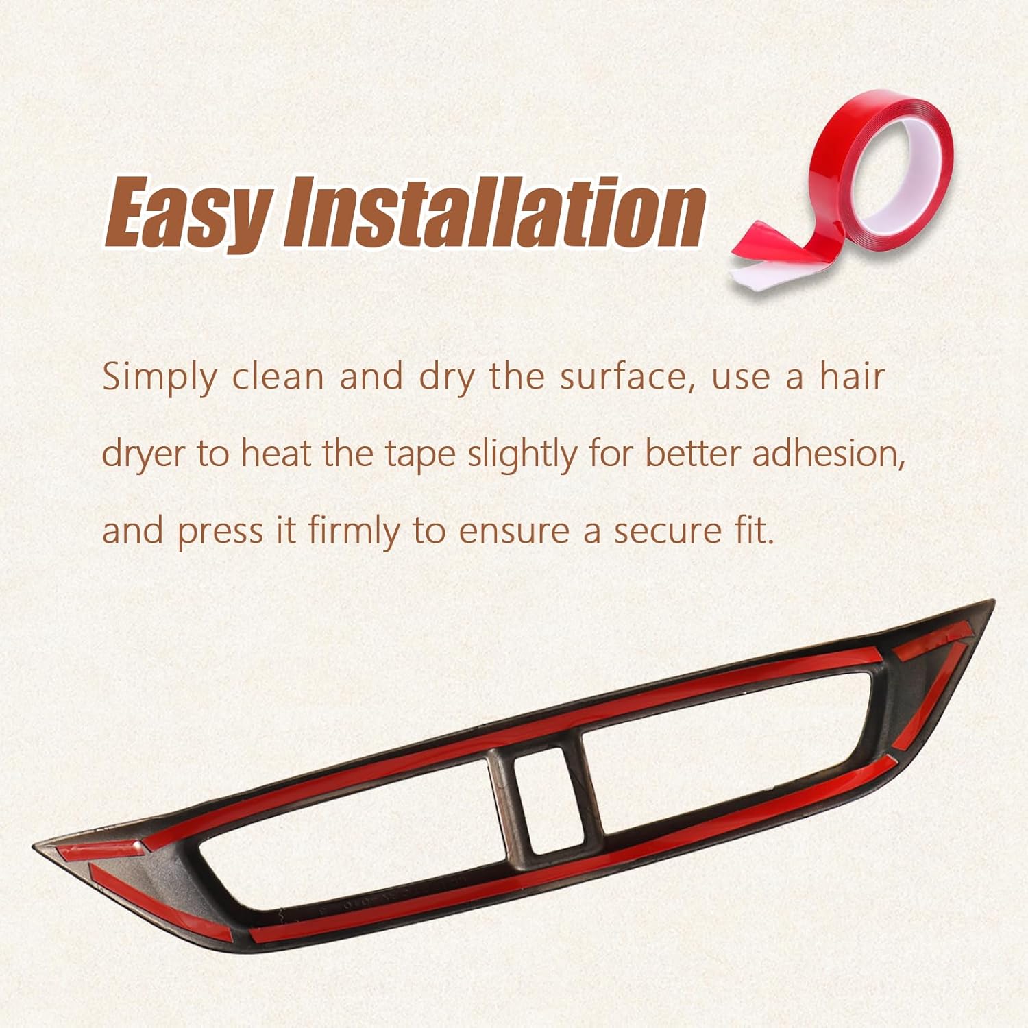 Interior Trim Kit for Honda CR-V 2017-2022 Wood Grain Pattern 9Pcs