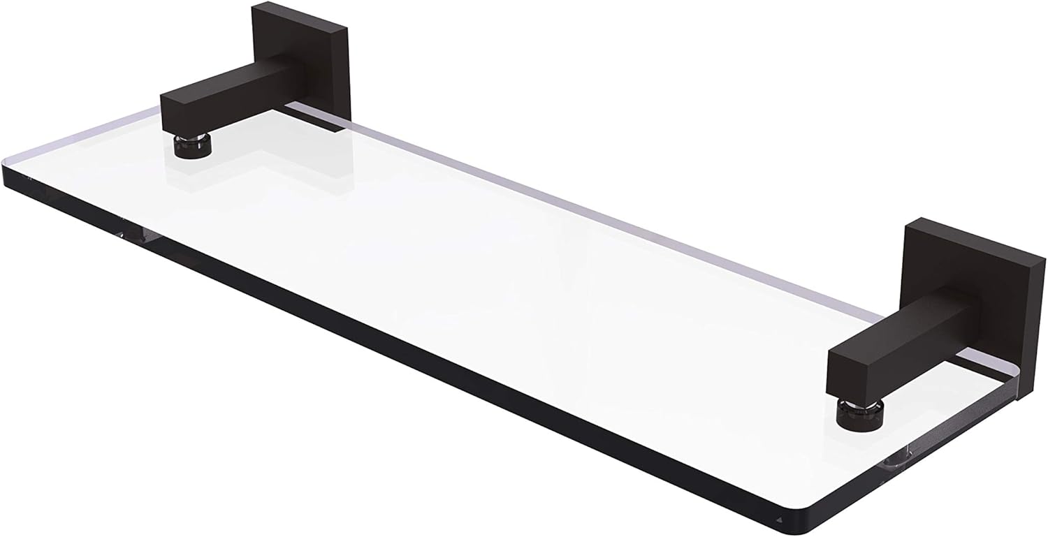 Amаzіng 🔥 Allied Brass MT-1-16 Montero Collection 16 Inch Vanity Beveled Edges Glass Shelf, Oil Rubbed Bronze