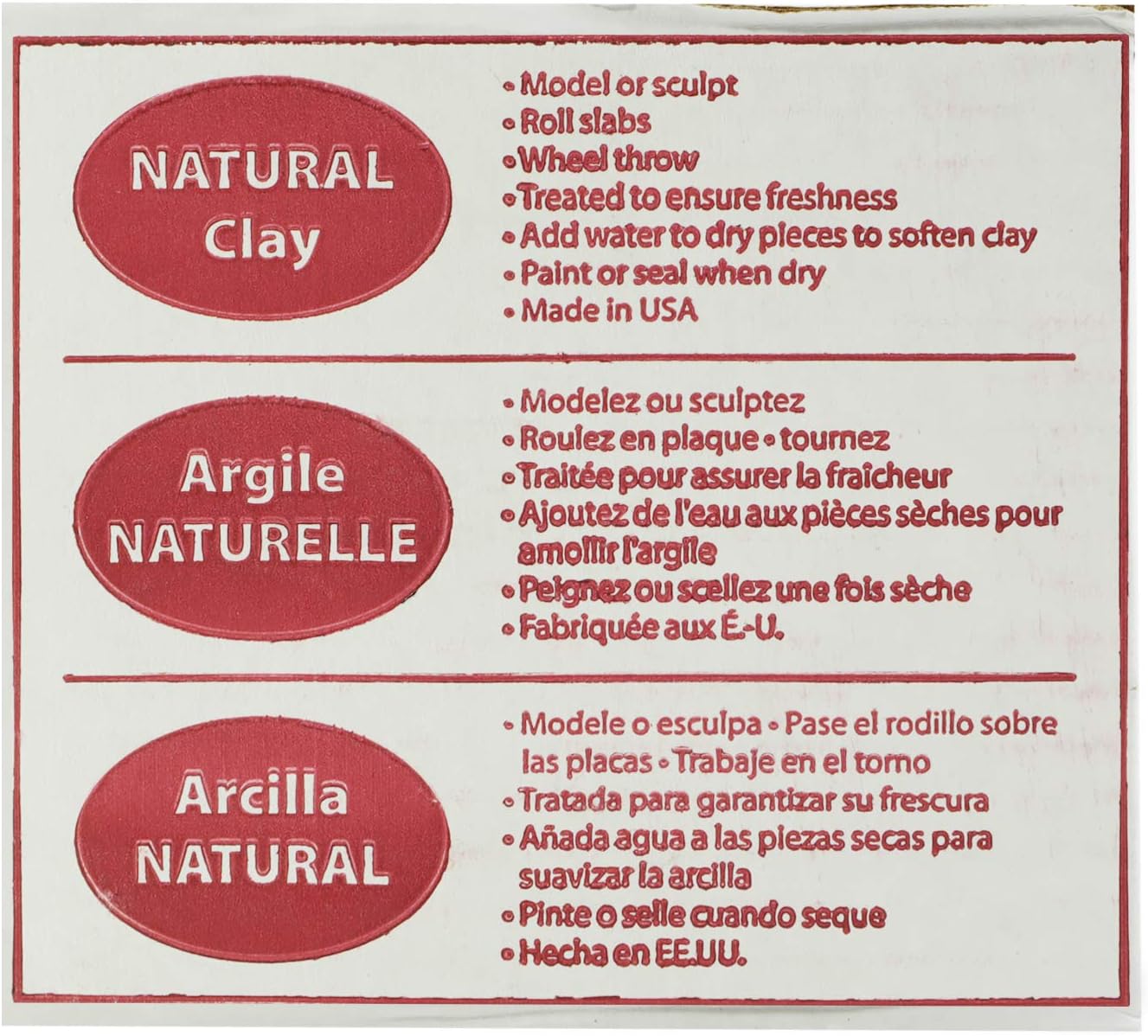 Craftsmart Natural Air-Dry Clay, White, 10lbs – All-Purpose Modeling Clay for Sculpting, Hand Modeling and Throwing, Non-Toxic