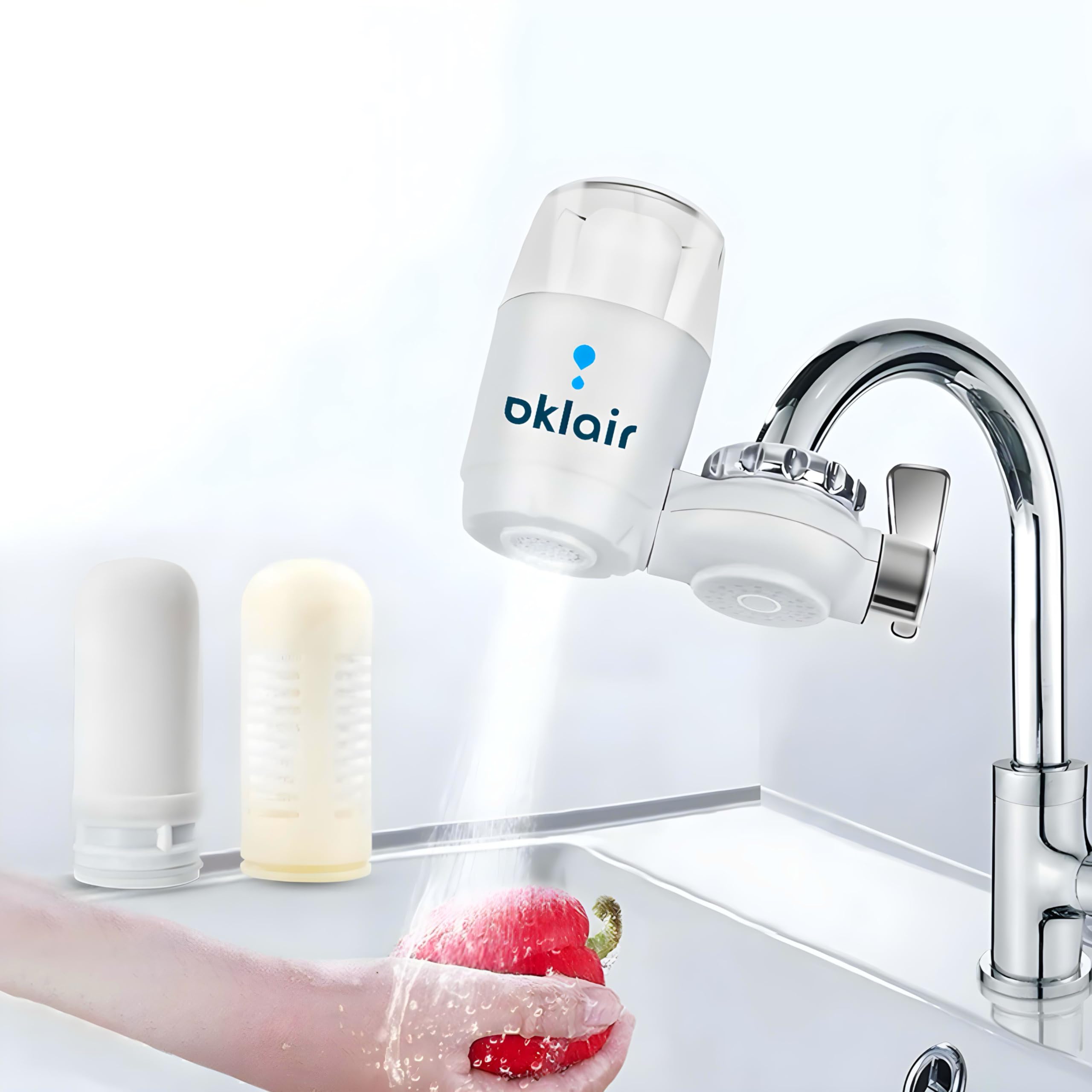 OKLAIR - Purificateur d'Eau sur Robinet - Filtration Haute Efficacité, Anti-Calcaire - Idéal pour Cuisine et Salle de Bain (Purificateur d'Eau sur Robinet - OKLAIR - DOUG)