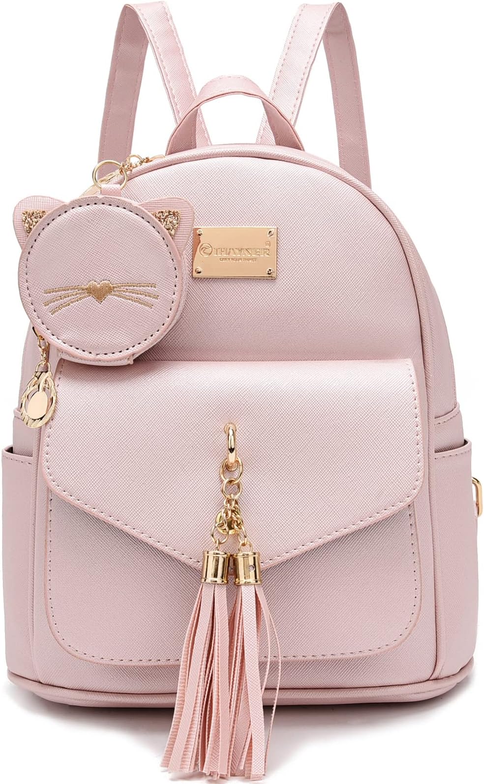 I IHAYNERI IHAYNER Girls Fashion Backpack Mini Purse Backpack for Women Small Leather Backpack Purse for Teen Girls with Coin Purse