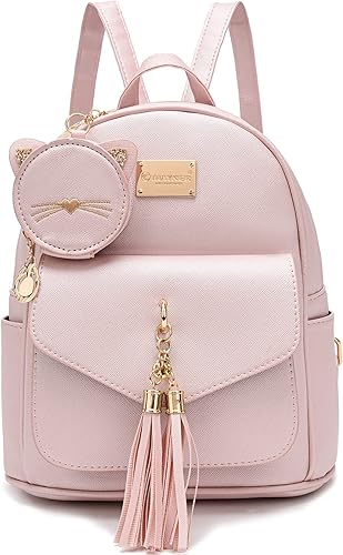 I IHAYNER Mochila de moda para niñas, mini monedero, mochila pequeña de cuero para adolescentes, niñas con monedero