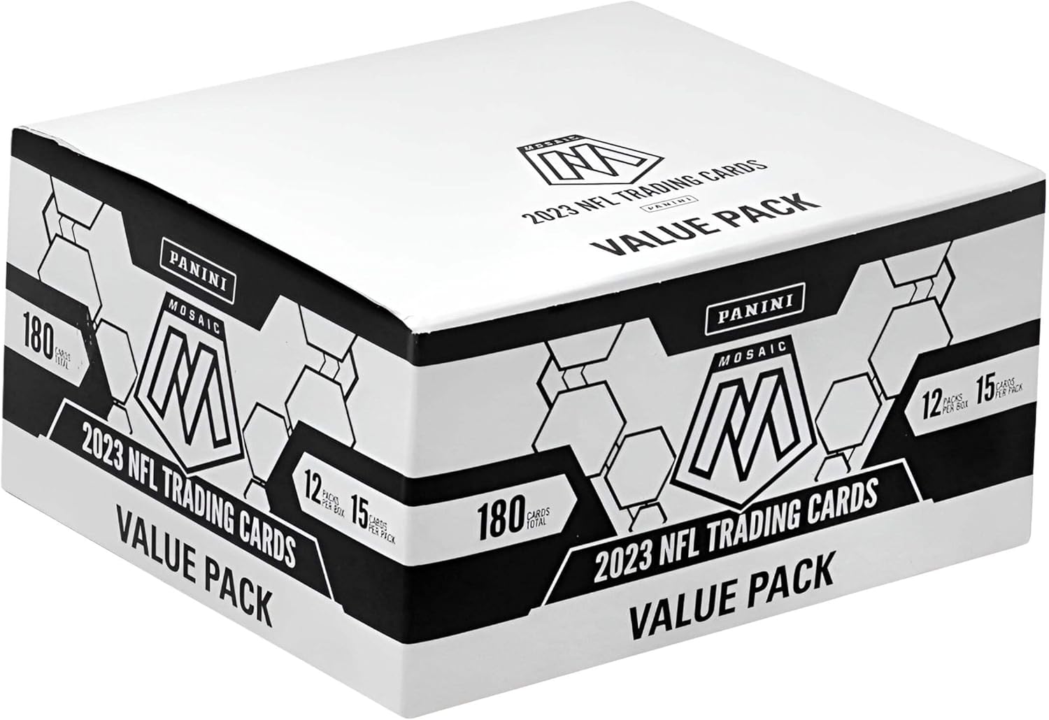2023 Panini Mosaic Football Trading Card Cello Fat Pack Box (12 Packs)