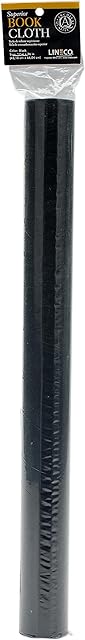 Lineco Bookbinding Paper Backed Bookcloth Sheets 2/Pkg-Black 17"X26"