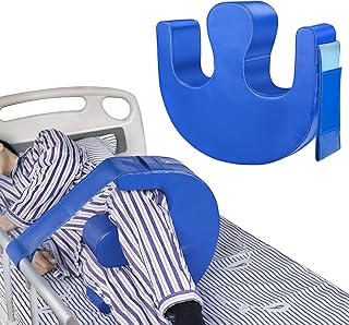 Patient Turning Device Multifunctional U-Shaped Turning Pillow PU Leather Anti-Bedsore Paralyzed Patient Turning Device Helping Bedridden Elderly People Turn Over (Medium)