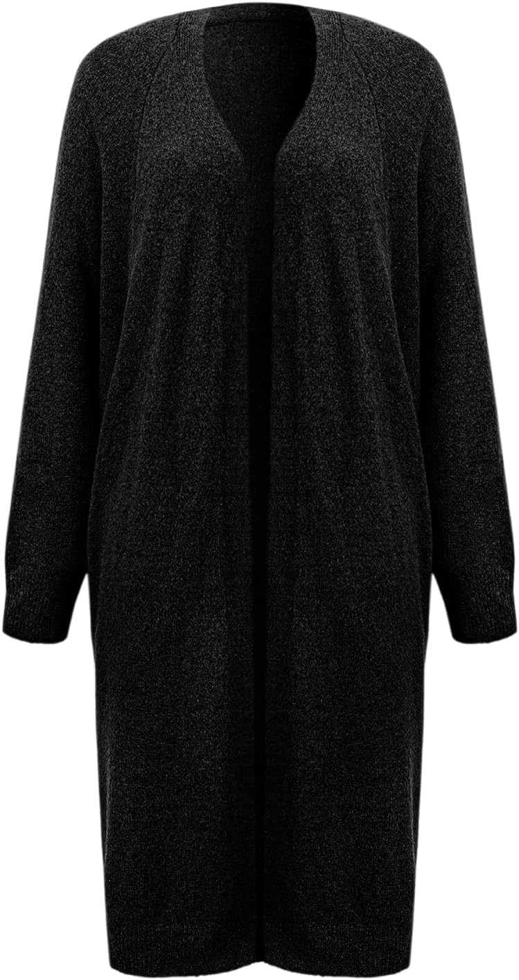 CUPSHE Women's Oversized Cardigan Sweater Open Front 2025 Fall Long Sleeve Soft Knit Casual Sweaters Outwear