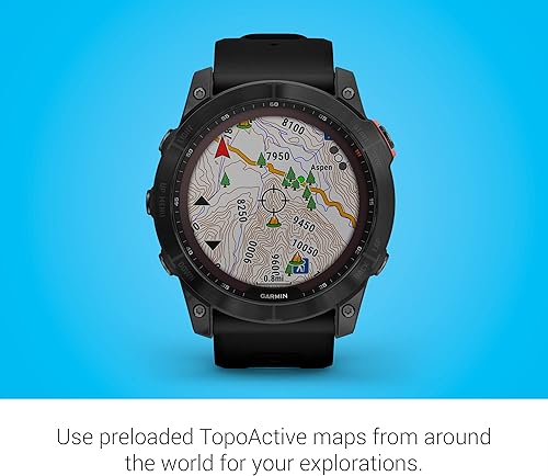 Miniatura 5 de Garmin Fenix 7X Zafiro Solar - Reloj inteligente con carga solar, resistente para exteriores con GPS, pantalla táctil (Reacondicionado)