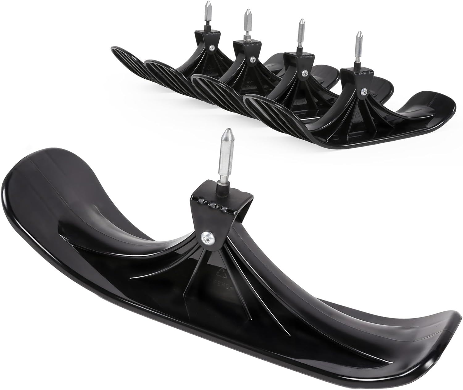 HOMBEBTTA Wagon Sled Board Attachment, Ski-Style Glider for Collapsible Wagon Cart