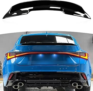 Rear Trunk Wing Spoiler for Lexus IS300 IS350 IS500 2021-2025 Models, Rear Trunk Lip Spoiler Exterior Accessories Body Kit 21-25 Gloss Black