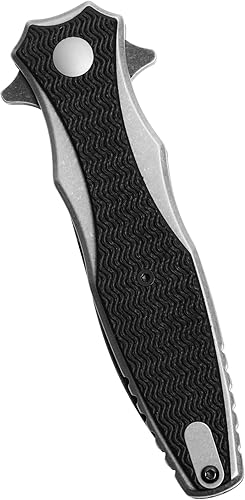 Vista 5 de Kershaw Decimus A/O Frame Lock Cuchillo Negro GFN (3.25" Blackwash) 1559