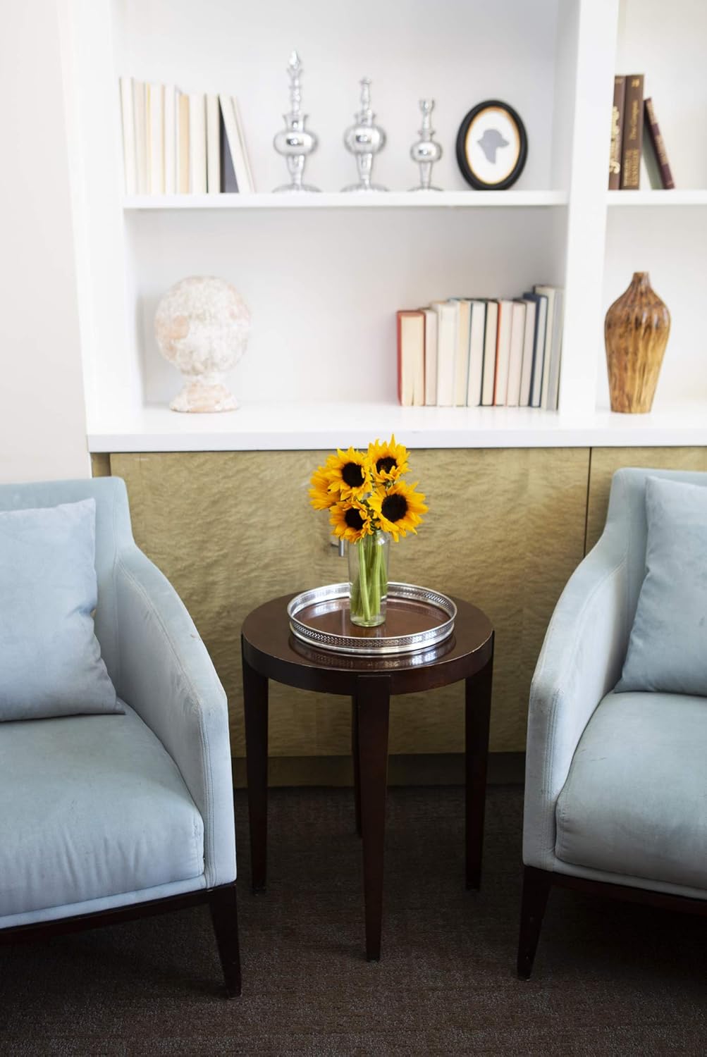 KaBloom - Smile Bouquet of Fresh Sunflower with Vase - Fresh Flowers for Birthday, Valentine's & Mother's Day