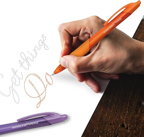 Miniatura 4 de Coloridos bolígrafos de oficina de reconocimiento de empleadosjuego de 5 bolígrafos de frases inspiradorasbolígrafo a juego con tinta de color y