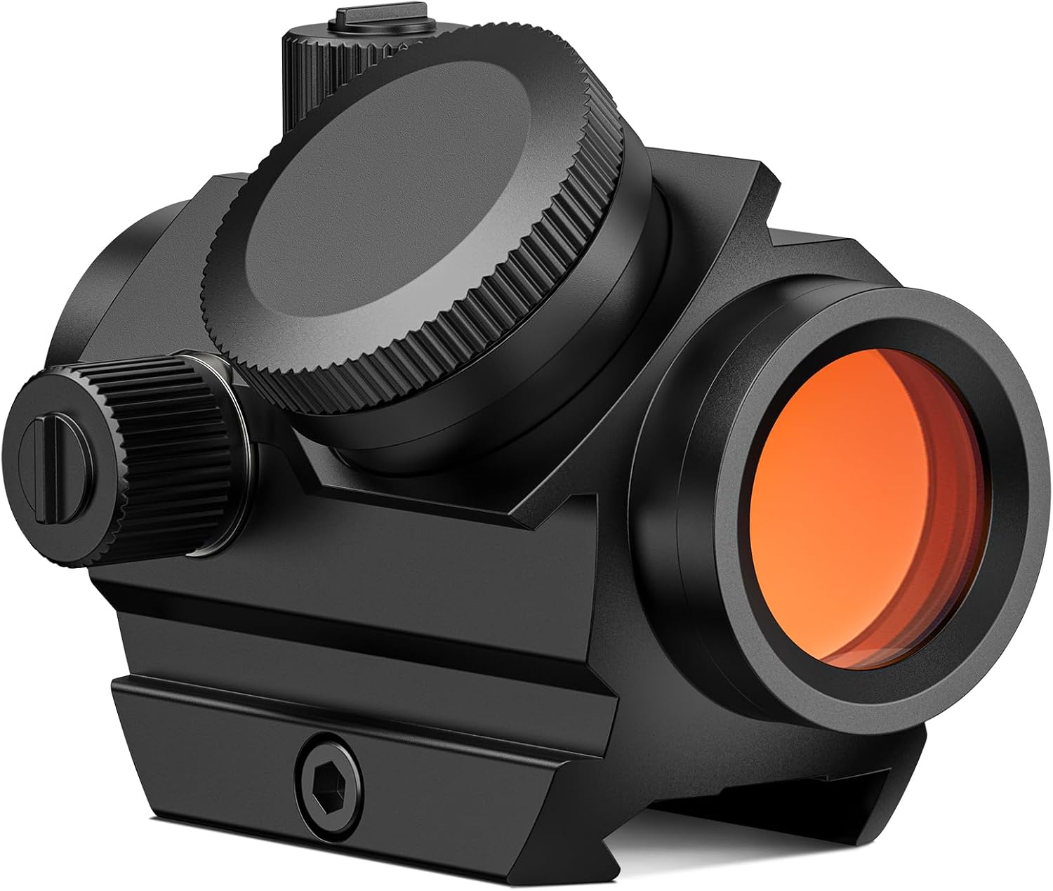 MidTen Rechargeable Red/Green Dot Sight with Motion Awake 3 MOA Dot Compact Scope, 1x21mm Optics with Lower 1/3 Co-Witness Riser & Low-Profile for 20mm Pica tinny Mount, IPX7 Waterproof & Fogproof