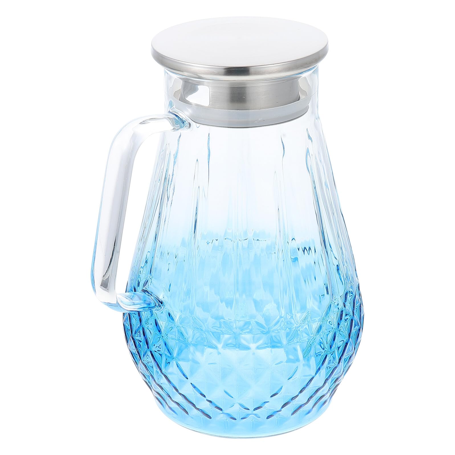 Jarra de Vidrio Grueso Resistente al Calor con Tapa Capacidad Grande para Agua Fría y Caliente Jugos y Té para Hogar y Oficina
