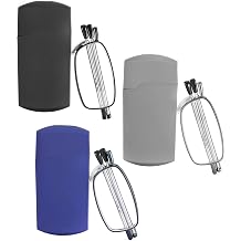 Folding Reading Glasses Anti Blue Light | Lightweight Compact Foldable Readers,Elastic Spring Hinge,Glare Eyestrain UV Filter,Portable Sturdy Case,Men Women Suitable