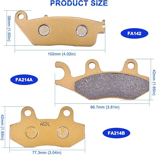 Miniatura 4 de Juego de pastillas de freno delanteras y traseras de repuesto para TRIUMPH Bonneville (865cc Spirit T214 T100 Black America), ScramblerSpeedmaster