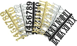 Angoily Kit De Numerais De Relógio De Plástico 6Pcs Kit De Numerais De Relógio DIY Relógio Digital Números Árabes Relógio Número Árabe Relógio Número Romano