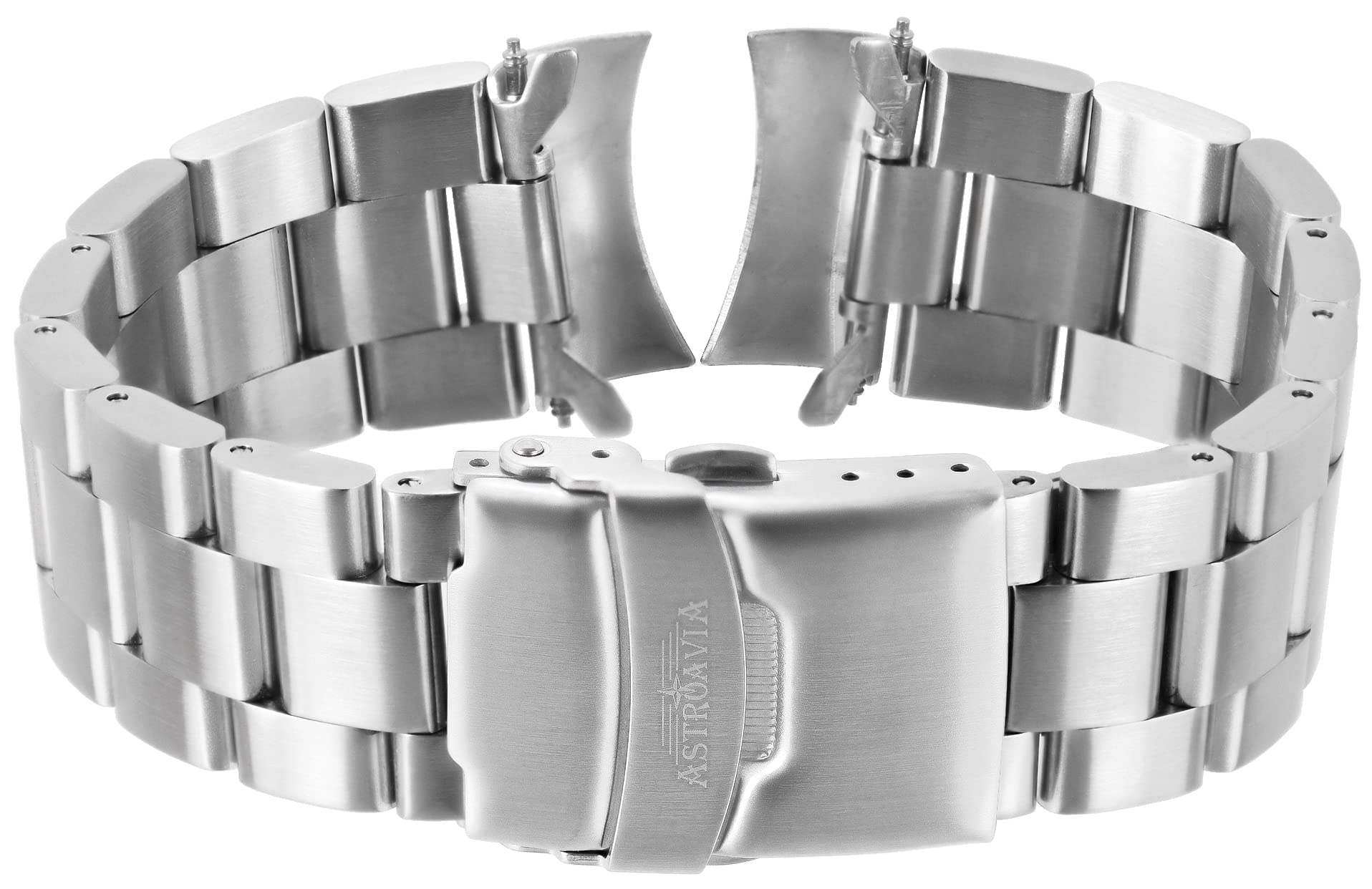 Herren-Armbanduhr Chronograph Quarz Edelstahl Armband massiv N31S