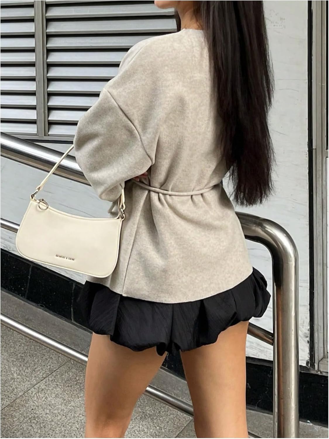 Verdusa Women's Fall Clothes Cardigan Sweaters Wrap Sweater Long Sleeve Tie Knot Sweaters Outerwear - Image 2