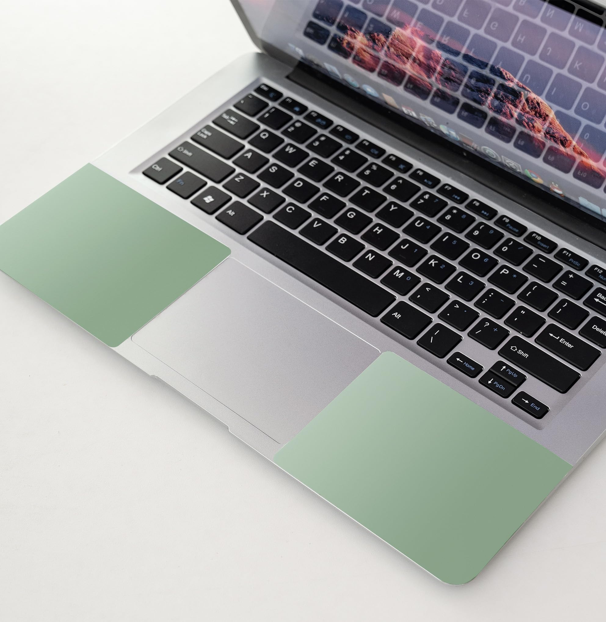 Naklejka na laptopa 38-40 cm, uniwersalna naklejka winylowa wielokrotnego użytku na 12,1, 33, 13,3, 14, 15,4 cala, netbook/notebooka, wodoodporna i odporna na zarysowania (miętowa zieleń