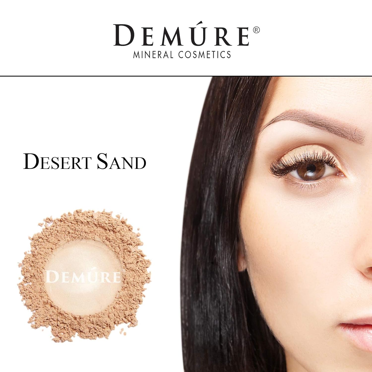 Demure Mineral Make Up (Desert Sand) Eye Shadow, Matte Eyeshadow, Loose Powder, Eye Makeup, Professional Makeup - Image 5