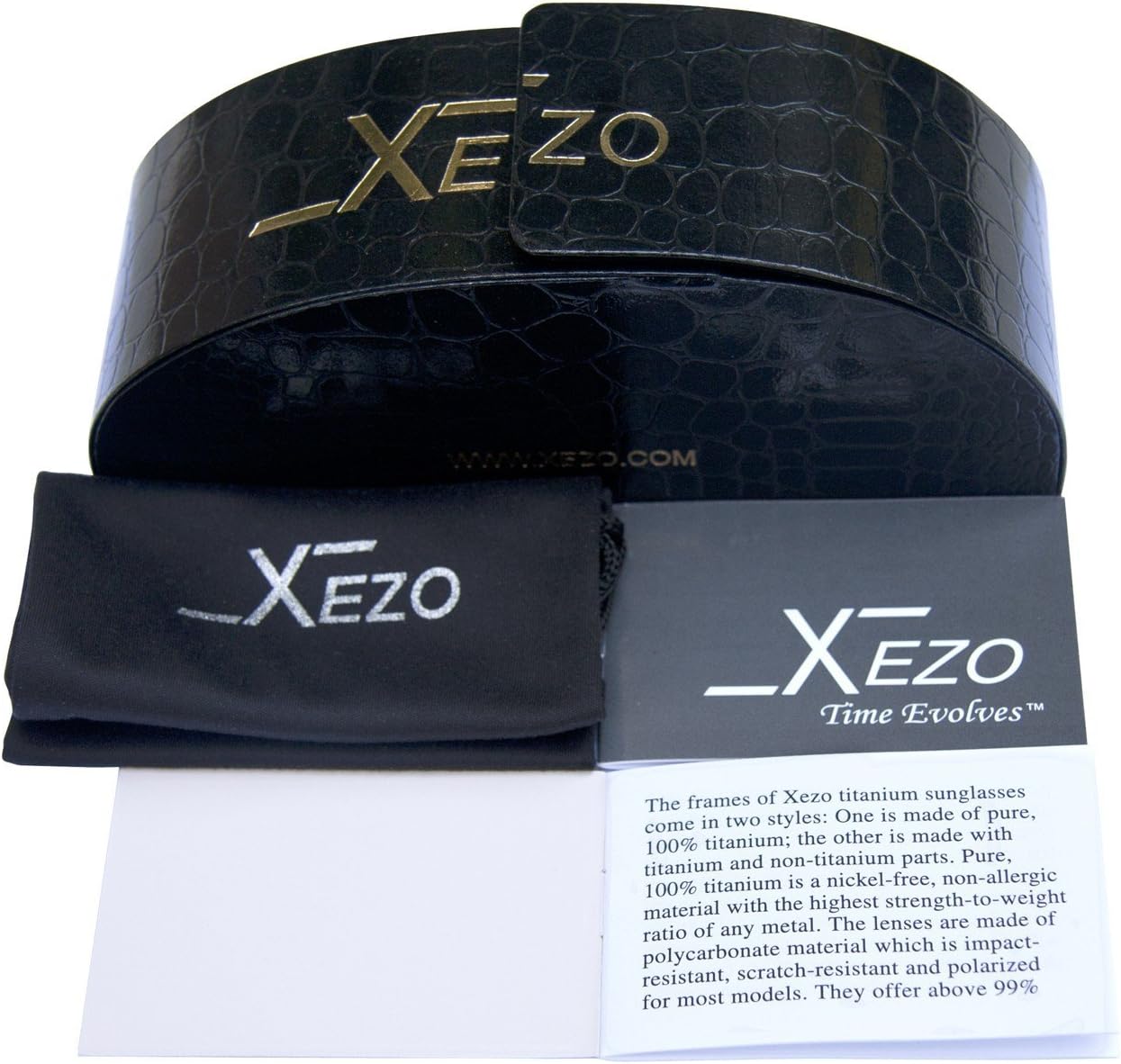 Xezo Men's Retro Air Commando Titanium Polarized Mirrored Dark Sunglasses Vintage Style. Driving, Golf, Cycling