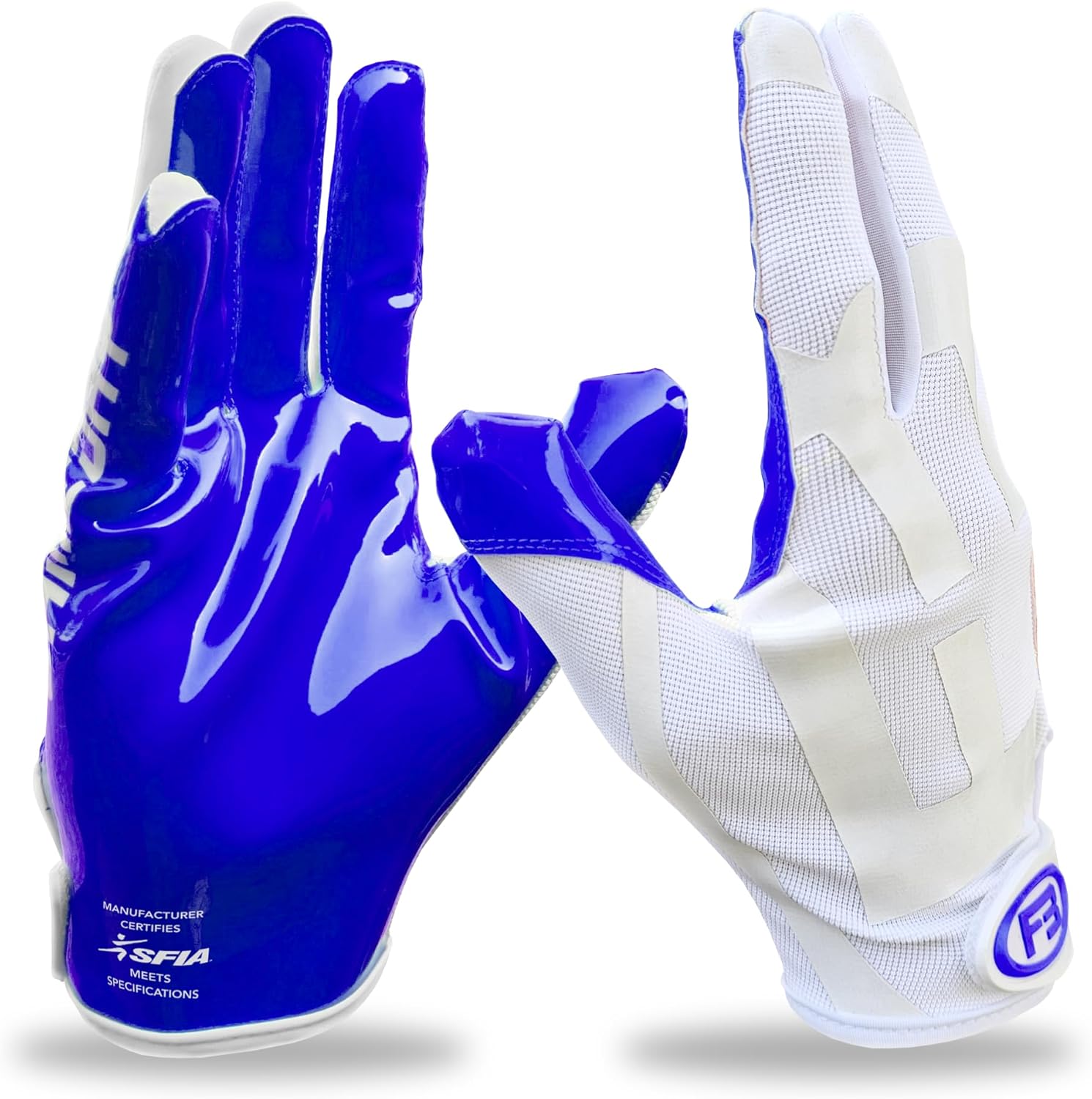 F3 Football Receiver Gloves - Youth & Men Super Sticky Palms for Ultimate Grip High-Performance Football Gloves for Catching Hard Passes Battle