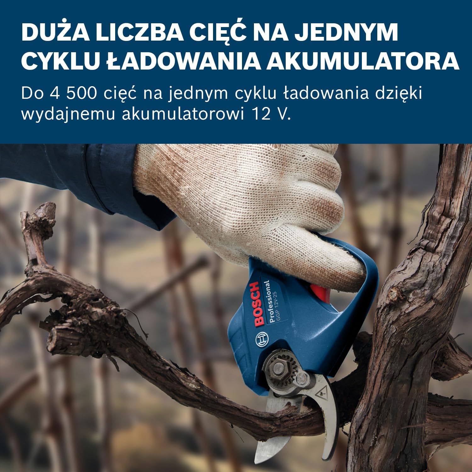 Bosch Professional 12V System Sekator GGP 12V-25 (do 4 500 cięć na jednym cyklu ładowania akumulatora, silnik bezszczotkowy, średnica cięcia 25 mm)