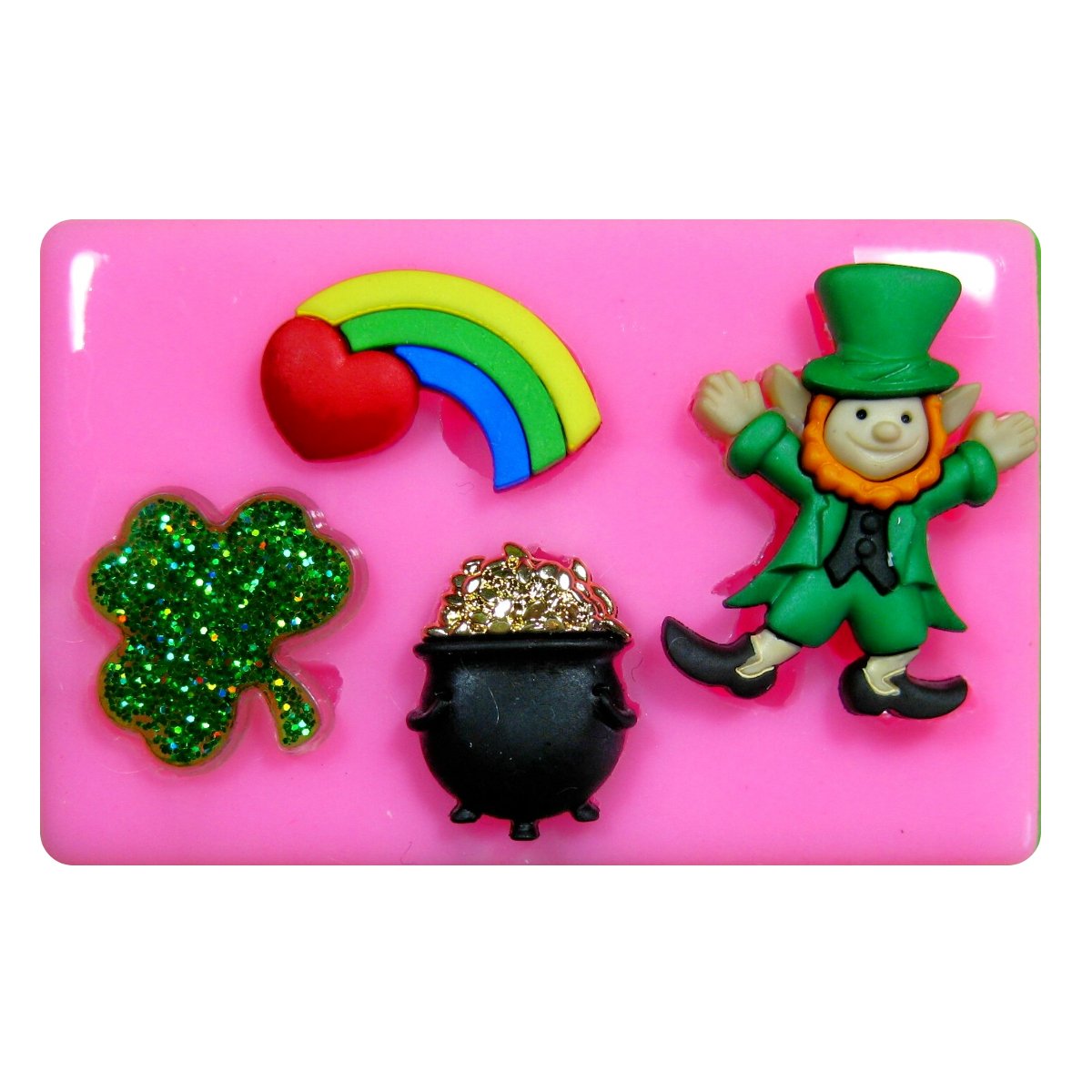 St Patrick's Day Pot of Gold Leprechaun Mould by Fairie Blessings