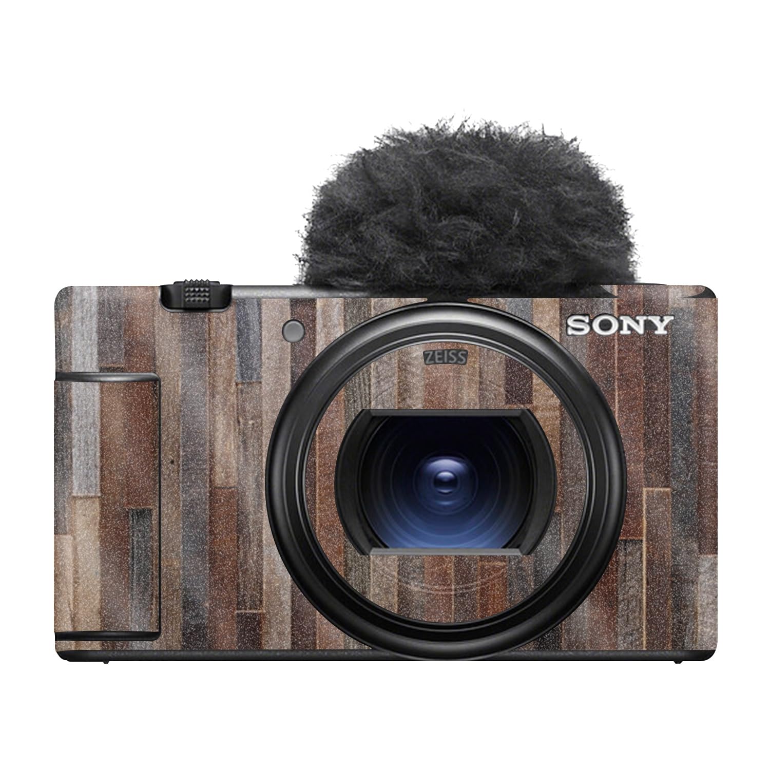 Glossy Glitter Camera Skin Compatible with Sony ZV-1 Mark II (2023) - Woody - Premium 3M Vinyl Protective Wrap Decal Cover - Easy to Apply | Crafted in the USA by MightySkins