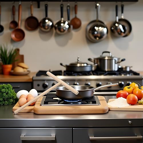 Miniatura 7 de 1 PC de madera en forma de T crepe fabricante crepe esparcidor palo palo crepes chino pastel herramientas accesorios cocina bricolaje herramientas