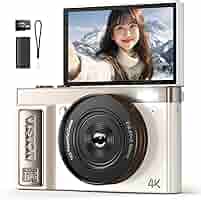 Amazon | デジカメ AEKOMi 4K動画撮影 64MP画素 フリップ