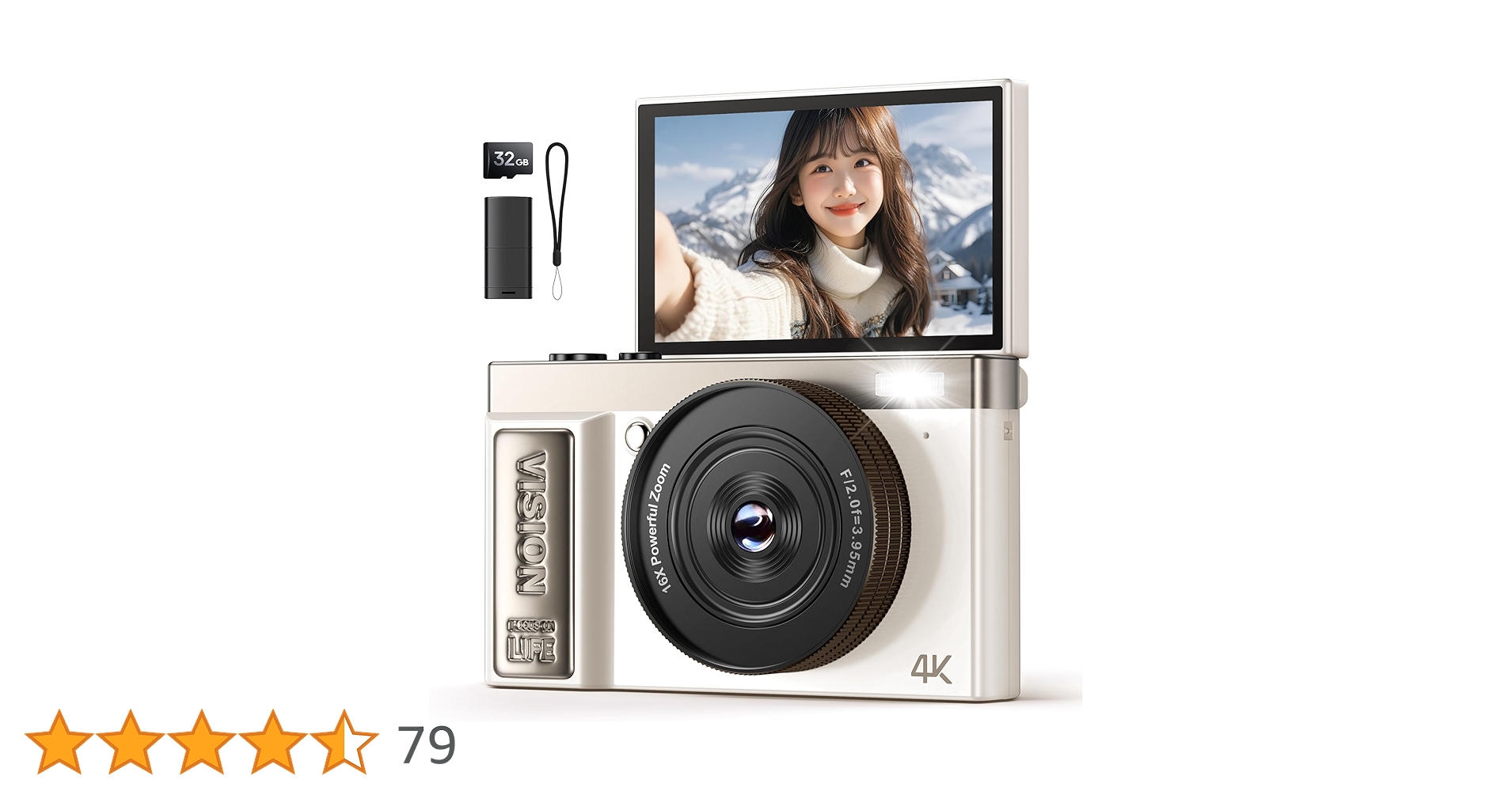 デジカメ AEKOMi 4K動画撮影 64MPデジタルカメラ ピンク デジカメ AEKOMi 4K動画撮影 64MPデジタルカメラ ピンク - メルカリ