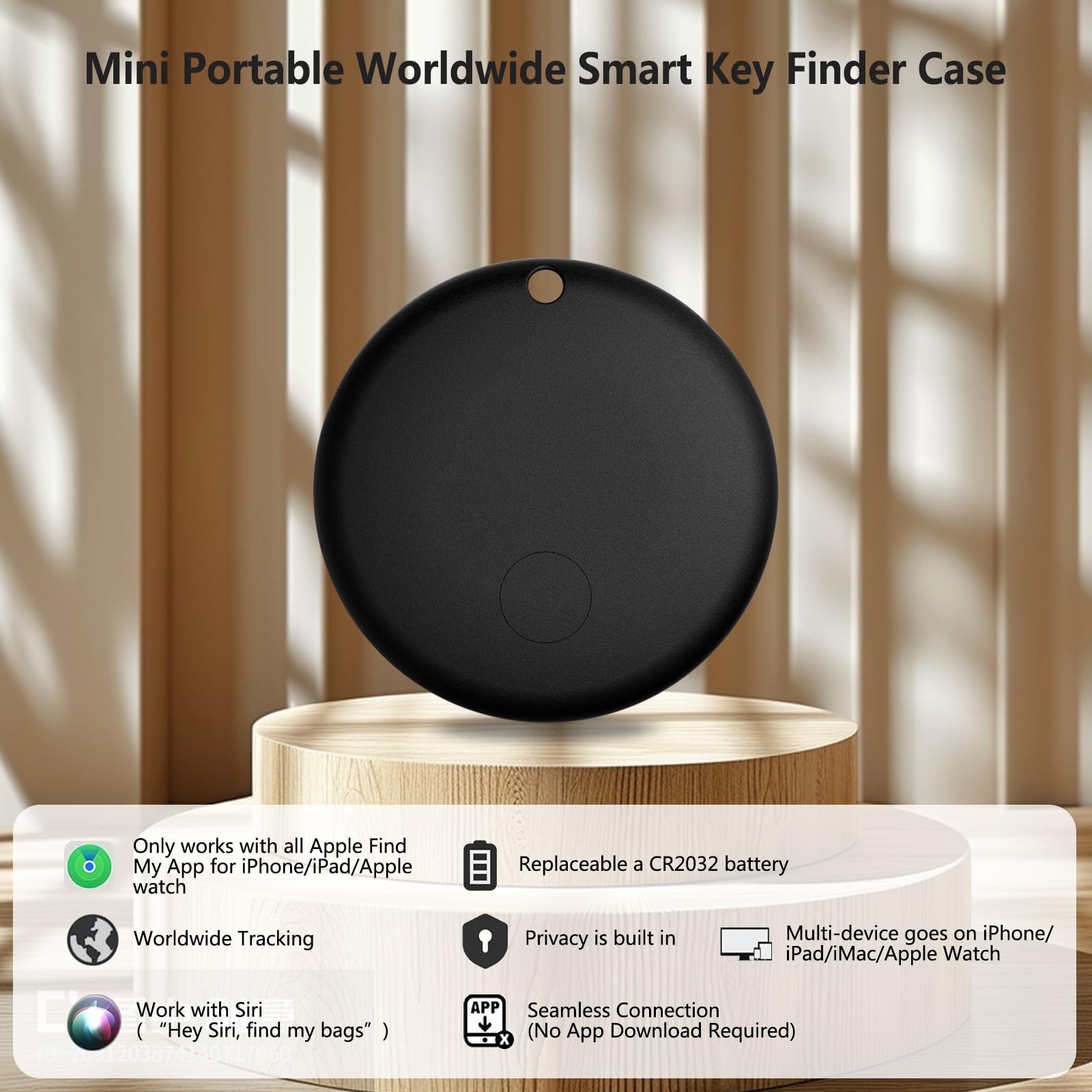 Lot de 2 étuis de suivi GPS pour étiquettes Air Tracker, localisateur de mini clés, sans frais mensuels avec Apple Find My (iOS uniquement), étui Bluetooth anti-perte pour bagages, enfants