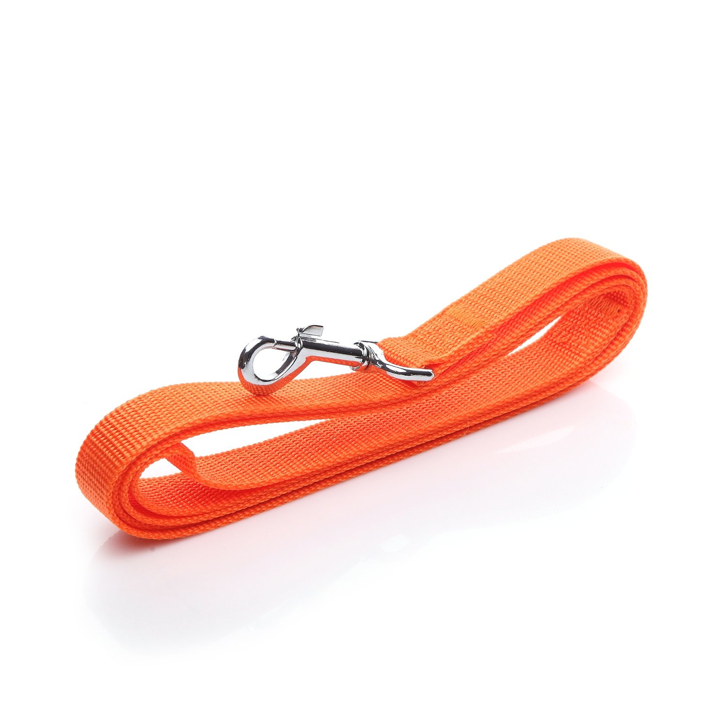 Guinzaglio per cani in nylon lungo 1,2 m, 1,5 m, 1,8 m, per addestramento a piedi, per cani di taglia media e grande, larghezza 2,5 cm (1,5 cm x 1,8 m, arancione)