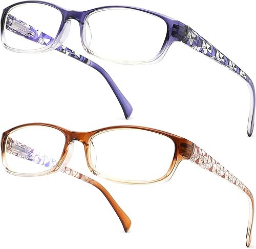 Miniatura 6 de L-L010 - Paquete de 5 lentes de lectura para mujer, con bloqueo de luz azul, 5 colores de moda, antifatiga ocular, L-L010