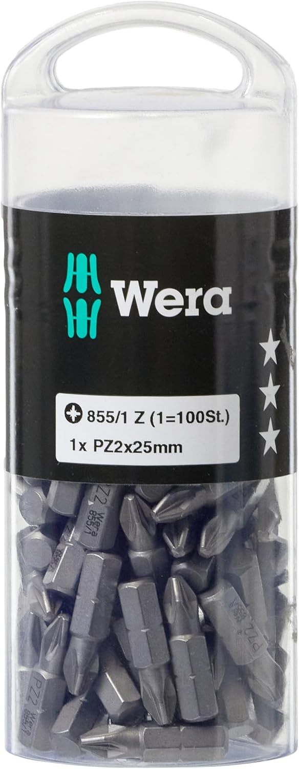 855/1 Z PZ 2 X 25 MM DIY-BOX POZIDRIV-BITS (100 pcs)