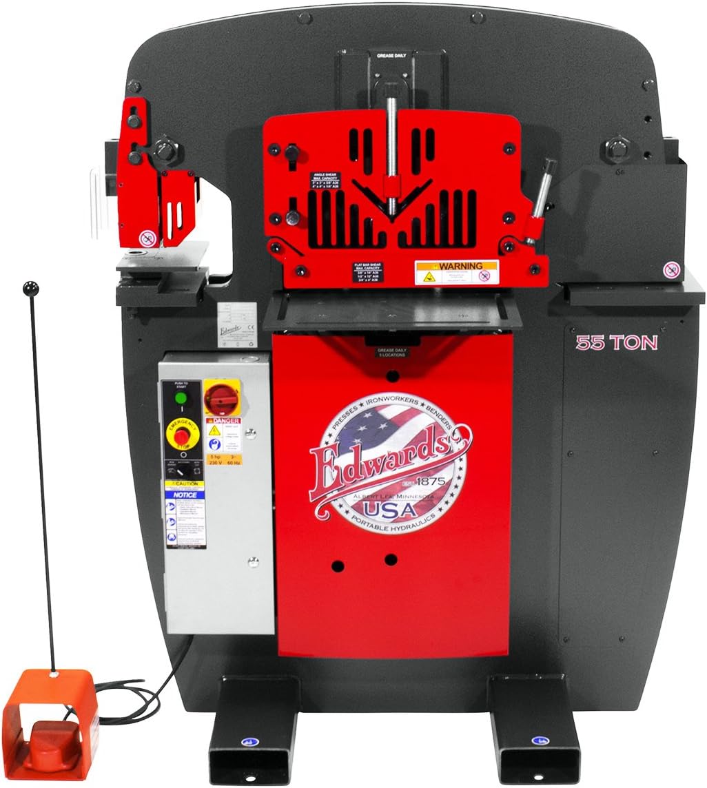 Edwards Manufacturing - 55 Ton Ironworker Int'l - 3 Ph, 380 V, 50 Hz with PowerLink (IW55-3P380-AC500)