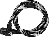 Vista 1 de BRINKS - Cable de bucle de acero flexible de bloqueo con llave de 3/8" X 6' - Envoltura de vinilo resistente para protección contra la corrosión