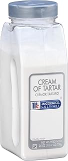 McCormick Culinary Cream of Tartar, 25 oz - One 25 Ounce Container of Cream of Tartar Powdered Thickening Agent for Egg Wh...