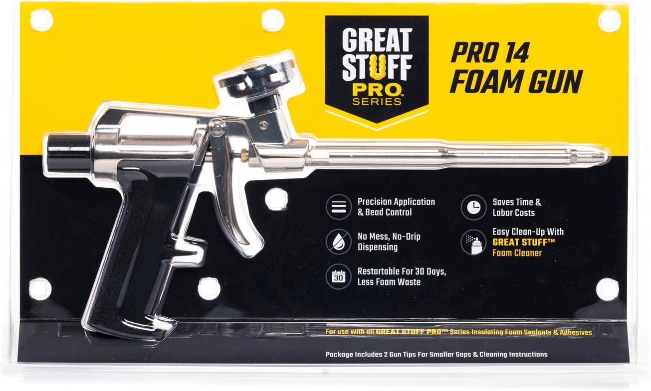 Great Stuff Pro 14 Foam Dispensing Gun, Silver, Hand Tools Amazon Canada