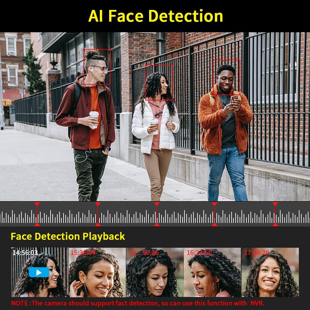 9-Channel 4K NVR Work with 1080P/3MP/4MP/5MP/8MP ONVIF Compatible IP Cameras Ultra HD Network CCTV Video Recorder Cloud P2P Remote Access Motion Alert, Xmeye App&PC Software