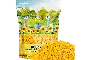 Yellow Natural Beeswax Pellets - Best Food Grade Pure Bulk CARGEN Beeswax Pastilles